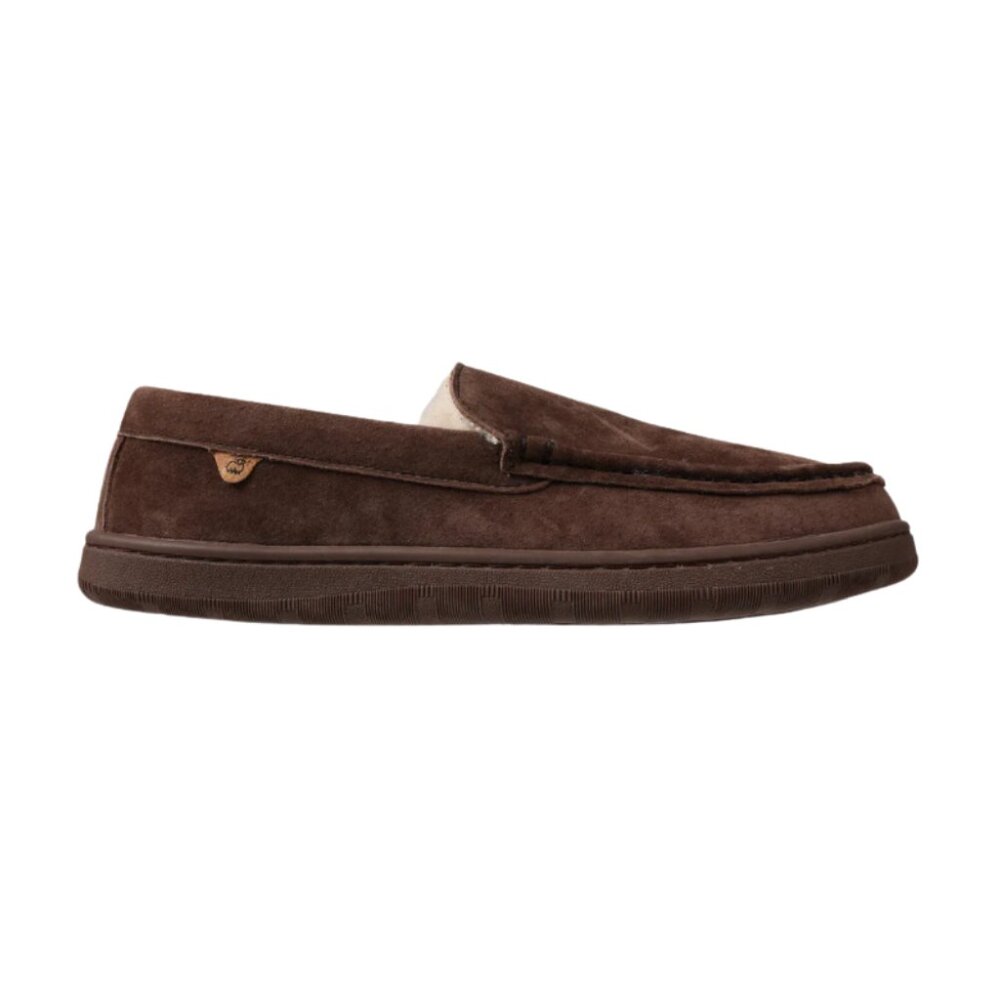 Lamo Harrison Men's Suede, Slip resistant, Comfortable Loafer, Chocolate